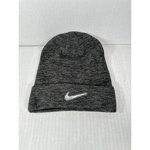 BRAND NEW Nike Mens Diamond Swoosh Cuffed Gray Beanie Winter Hat Cap